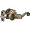 Kwikset Signature Series Antique Brass Lido Entry Door Lever with Smartkey