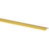 M-D Satin Brass Fluted 7/8 In. x 6 Ft. Aluminum Carpet Trim Bar