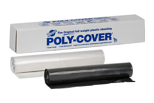 16' X 100' x 6 Mil Black Poly