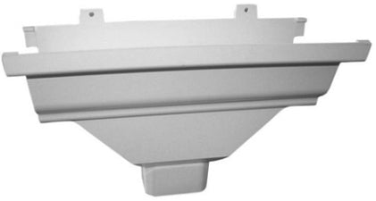 WHITE ALUM END CAP W/OUTLET