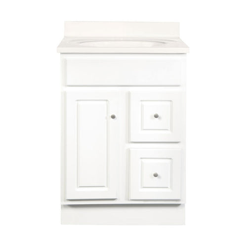 Walnut Ridge Cabinetry Vanity with Drawers – Glossy White GWV2418D