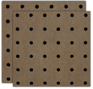Brown Peg Board