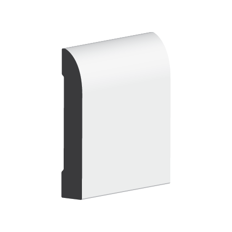 Baseboard Clear Tear Drop 713