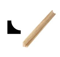 Generic Corner Inside 100 11/16in x 11/16in x 12ft clear Cove Moulding